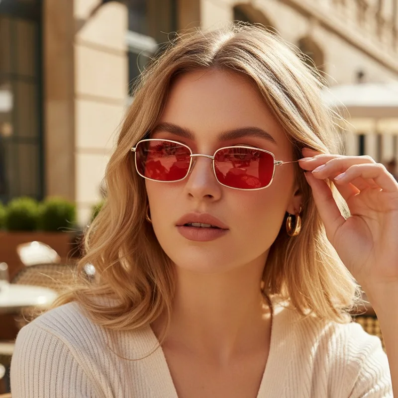 Metal Photo Panel - Nouvelles lunettes de soleil carrées pour