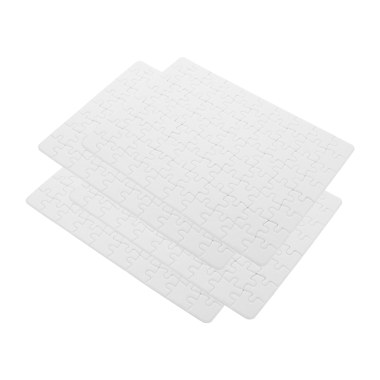 Puzzle Blank White - 4 feuilles de puzzle vierges, planches
