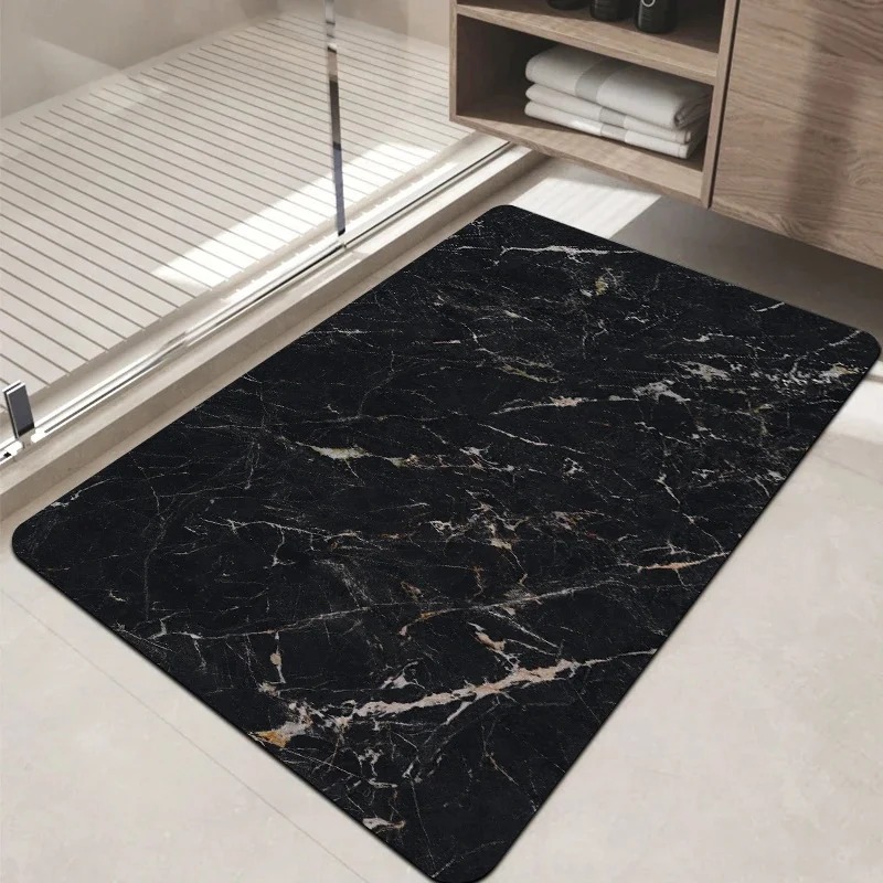 Puzzle Blank White - Tapis de sol antidérapant en marbre