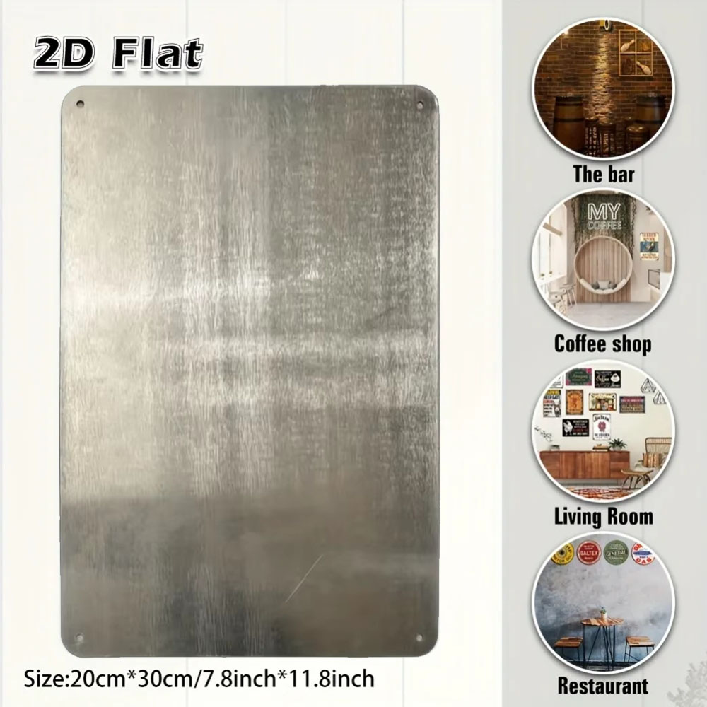 Panneau métallique vintage 2D, - Metal Photo Panel avis et prix