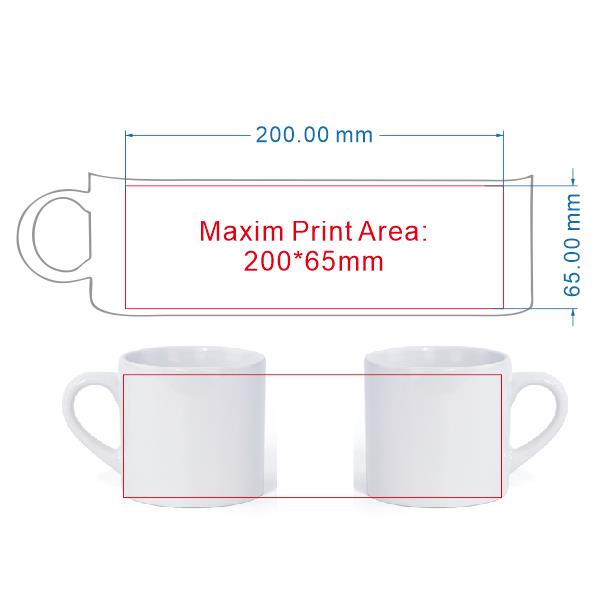 Tasse à café miniature de 175  - Sublimation Mug White avis et prix