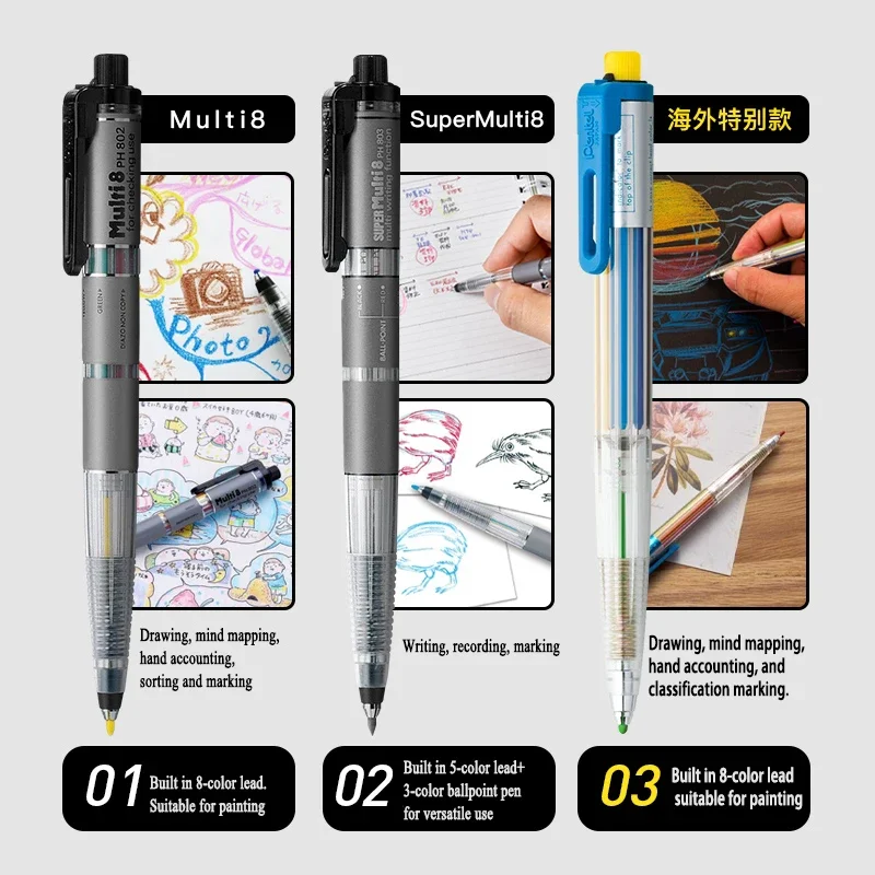 Crayon mécanique Pentel Multi+ - Pentel Pen Energel avis et prix